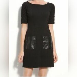Vince Camuto leather pockets dress 12